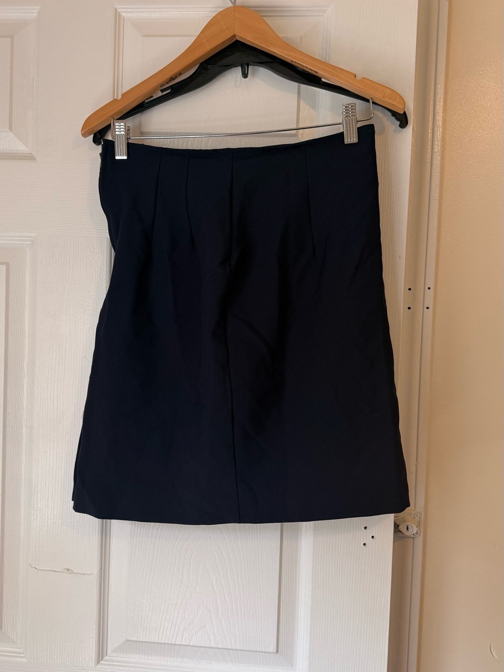 Danielle B Navy Pencil Skirt with Tailored Seams
